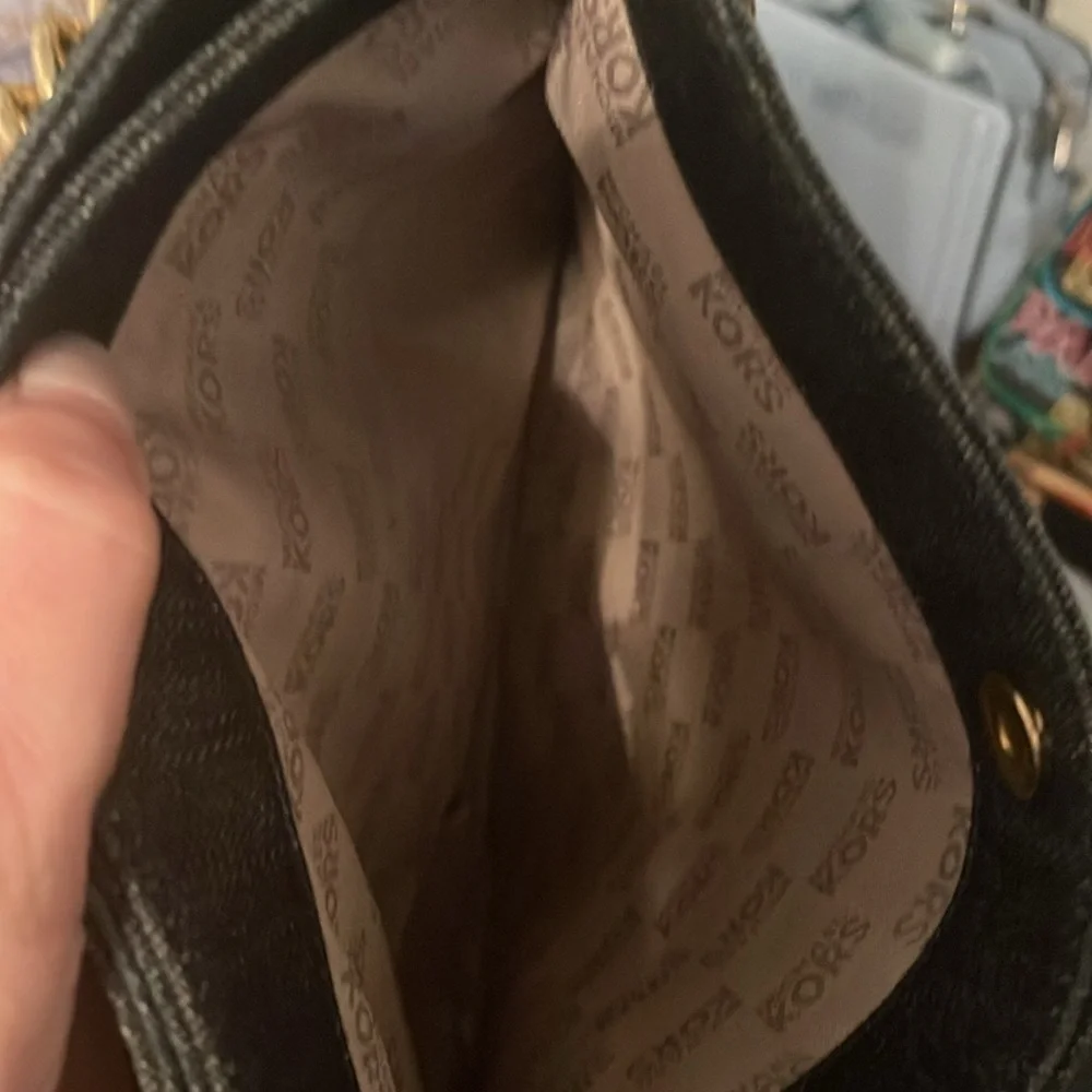 EUC Michael Kors Chelsea Denim Shoulder Bag
